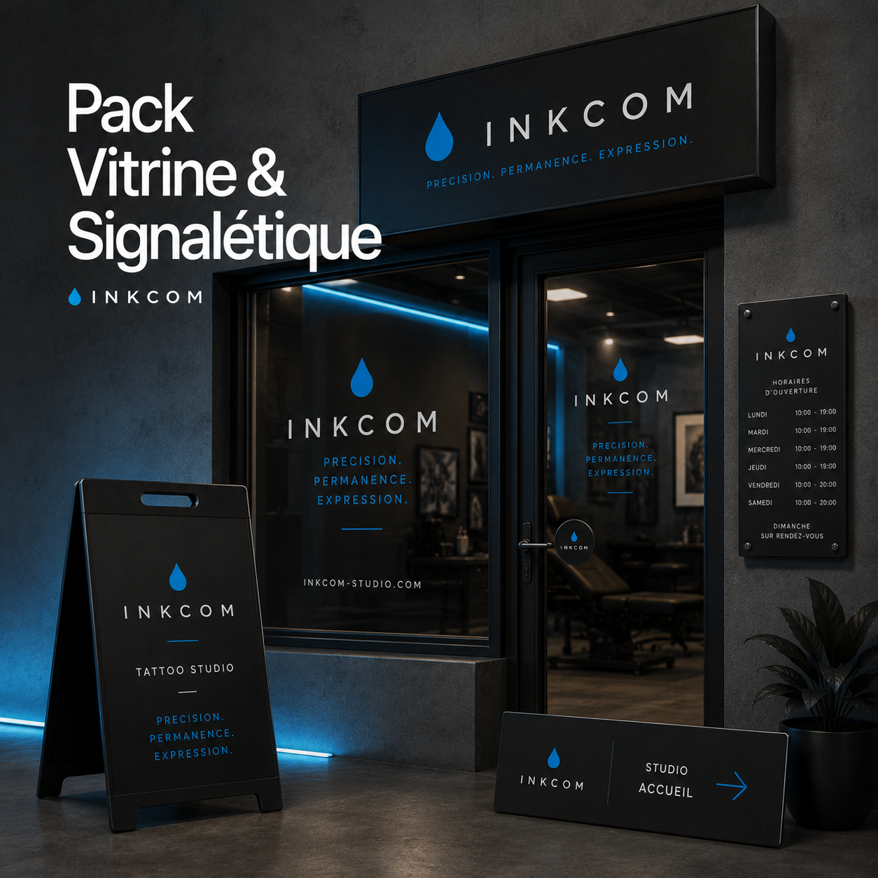 Pack Vitrine & Signalétique